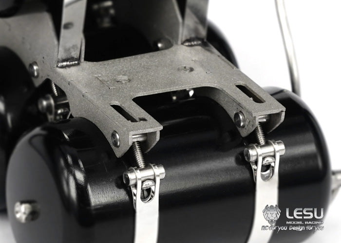 LESU G-6120 1/14 Truck Model Simulation Metal Gas Tank Accessories Tamiya Traction Truck Mud Truck Upgrade Modification or DIY