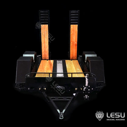 LESU 1/14 hydraulic mechanical model toy Bobcat small skid steer loader dedicated full trailer LS-A0036