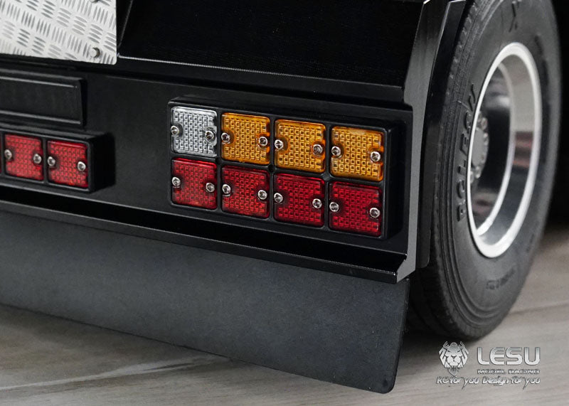 1/14 Truck tractor remote control toy tail beam taillight set S-1234 Tamiya R620R470 bumper LESU