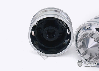 1/14 American simulation truck model toy modification upgrade CNC metal front wheel hub W-2059 Tamiya LESU