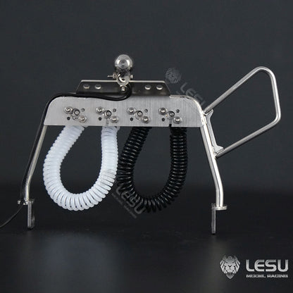 LESU1/14 truck model Tamiya tractor modification accessories simulation trachea metal wire rack with spotlight G-6135