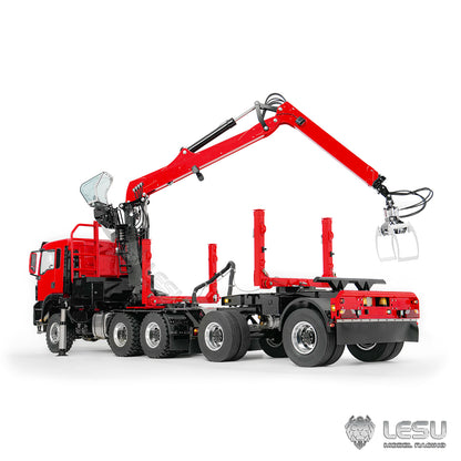 LESU 1/14 Truck-Mounted Log Grabber with Rotating Hydraulic Timber Crane - Simulation Engineering Vehicle LS-Z0073