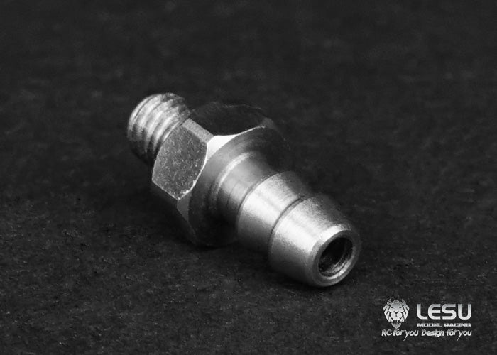Hydraulic model modified stainless steel precision elbow straight oil nozzle M3-4MM nylon oil pipe 4*2.5MM installation