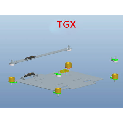 scaleclub 1/14 Tamiya tractor truck magnetic high roof kit battery modification European style
