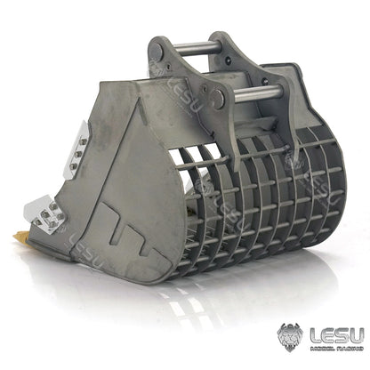 LESU 1/14 simulation hydraulic excavator PC360, wheel excavator, small short tail modified quick-release grille bucket accessories