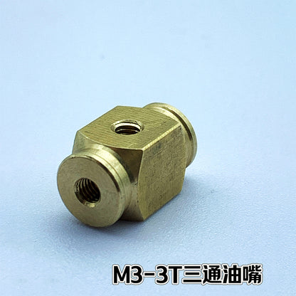 CUT-M3-3T/M5-3T Three-way oil nozzle hydraulic connector to 3mm pipe model universal accessories