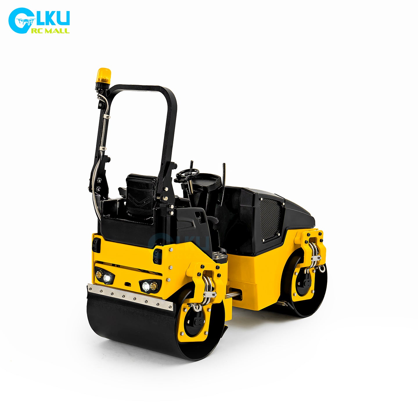 BOMAG 120AD RC 1/14 Metal Desktop Miniature Dual Drive Dual Vibration Small Road Roller Model Toy