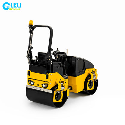 BOMAG 120AD RC 1/14 Metal Desktop Miniature Dual Drive Dual Vibration Small Road Roller Model Toy