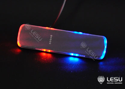 S-1311-B -RB for Tamiya 1/14 RC Truck LESU LED Red Blue Yellow Variable Mode Metal Engineering Vehicle Warning Light Parts