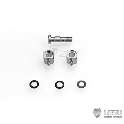 LESU modified stainless steel precision elbow double outlet M3 nozzle suitable for nylon 2*1mm oil pipe