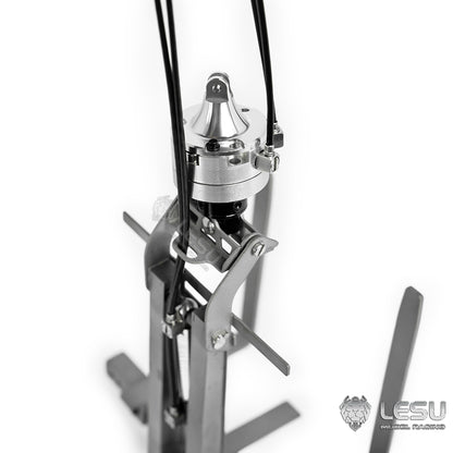 LESU 1/14 Truck Remote Control Model Metal Toy Hydraulic Truck Crane Folding Fork LS-A0048
