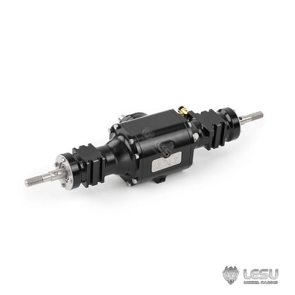 LESU 1/14 WA100M-8 loader with differential lock gear ratio 1:3 front axle and rear axle RD-2039 RC axle parts