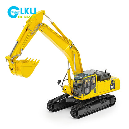 1/50 Desktop Electric Komatsu PC450 Metal Simulation Remote Control Screw Excavator Model