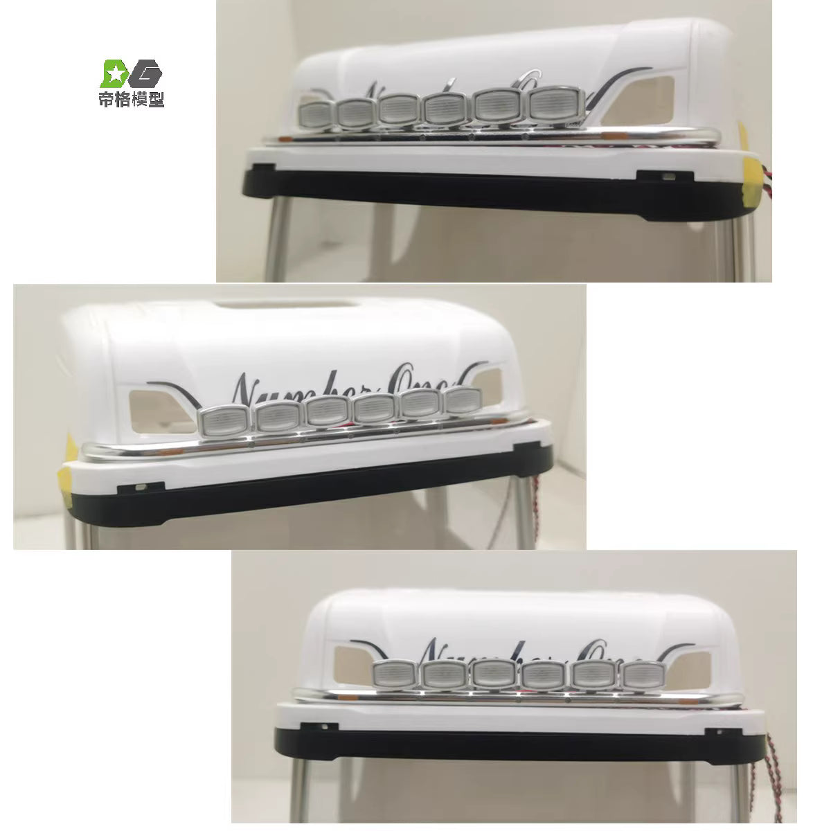 DG RC Tamiya 1/14 Scania 770S Truck Kit (56368) - Includes Aluminum Sunshade and LED Lights (56371)