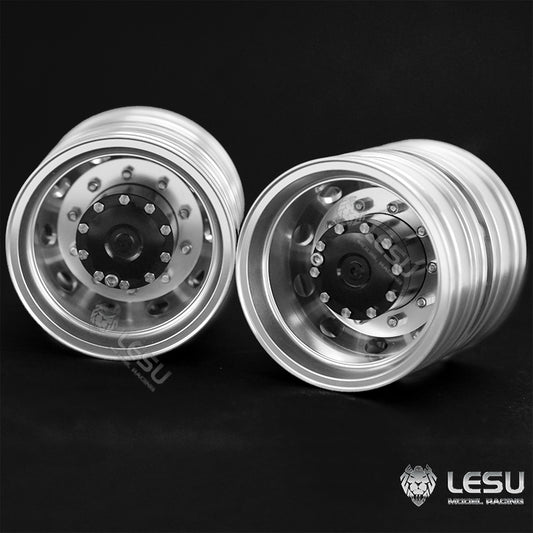 1/14 simulation truck Tamiya tractor trailer metal wheel W-2058 non-powered bearing version wheel LESU