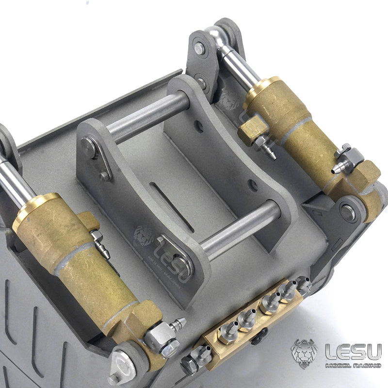 LESU 1/14 simulation hydraulic excavator PC360, wheel excavator, small short tail modified quick change hydraulic opening and closing bucket attachment