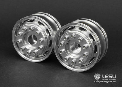 1/14 trailer aluminum alloy wheel Maersk trailer wheel model accessories W-2043-D wide wheel LESU