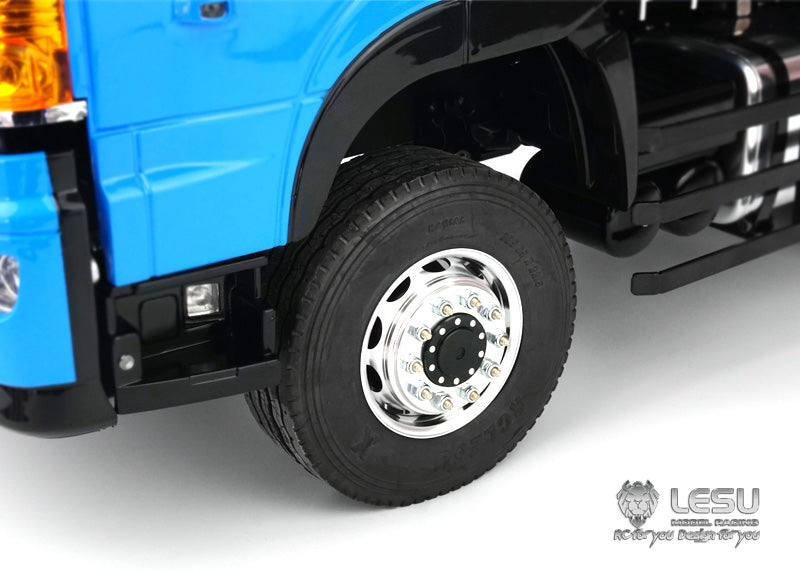 LESU 1/14 Tamiya Hino Truck Metal 6X6 High Torque Hydraulic Dump Truck Model Chinese Style LS-20130014-B