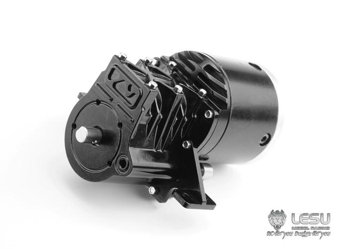 LESU1/14 truck Tamiya tractor gearbox F-5016 high torque second gear gearbox with transfer DIY dump truck
