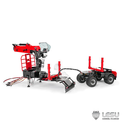 LESU 1/14 Truck-Mounted Log Grabber with Rotating Hydraulic Timber Crane - Simulation Engineering Vehicle LS-Z0073
