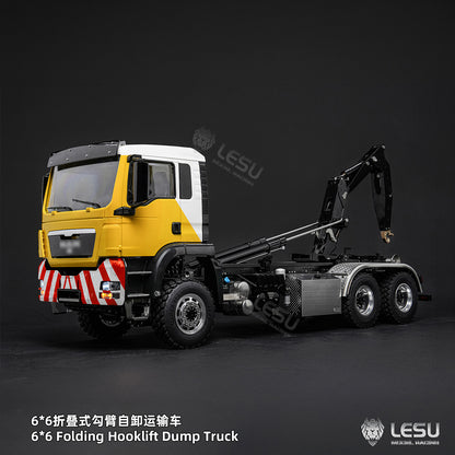 1/14 TGS 6×6 Folding Full‑Dump Roll‑Off Truck, 1‑Pump 5‑Spool Valve V2.0, LESU LS‑Z0102