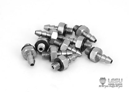 Hydraulic model modified stainless steel precision elbow straight oil nozzle M3-3 nylon oil pipe 3*2MM installation