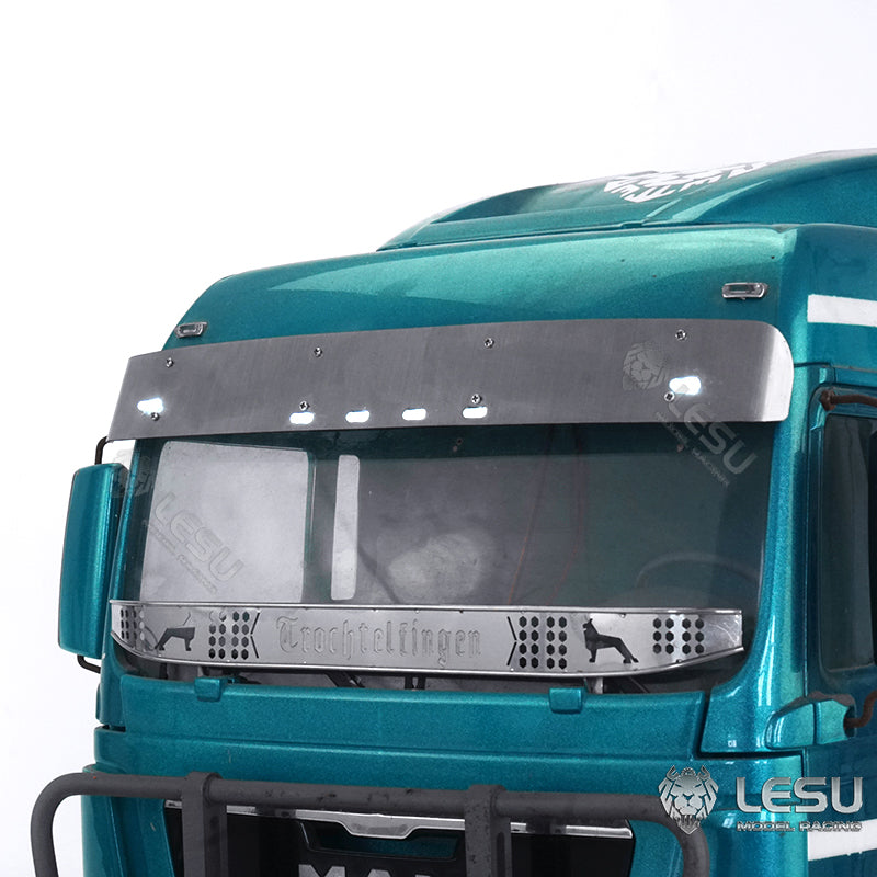 For 1/14 RC Tamiya TGX tractor truck model sun visor lighting set upgrade accessories LESU S-1304-A C