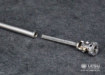LESU 1/14 RC truck model toy CVD stainless steel welding flange drive shaft Tamiya tractor climbing car model 5MM shaft