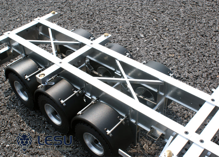 LESU1/14 Tamiya truck Maersk semi-trailer model 20 feet 40 feet trailer container chassis frame trailer