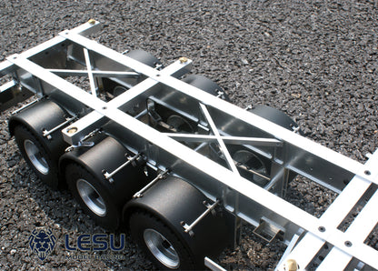 LESU1/14 Tamiya truck Maersk semi-trailer model 20 feet 40 feet trailer container chassis frame trailer
