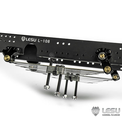 1/14 truck Tamiya tractor X-8011 simulation straight steel plate power bridge front suspension mud head DIY model LESU