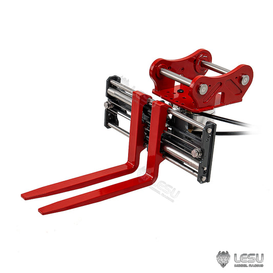 LESU 1/14 Engineering Hydraulic Metal Excavator Remote Control Model LESU Excavator Exclusive Hydraulic 270 Degree Rotating Fork AT-C0041