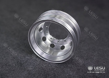 1/14 truck aluminum alloy metal wheel hub W-2048 new wheel side reduction rear axle dedicated model LESU