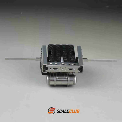 Scaleclub Tamiya 1/14 tractor truck Mercedes-Benz with two axles, battery box, gas tank, tail beam bracket