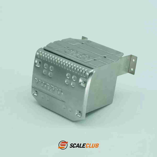 scaleclub 1/14 Tamiya Volvo truck upgrade exterior decorative accessories metal exhaust tank exhaust box