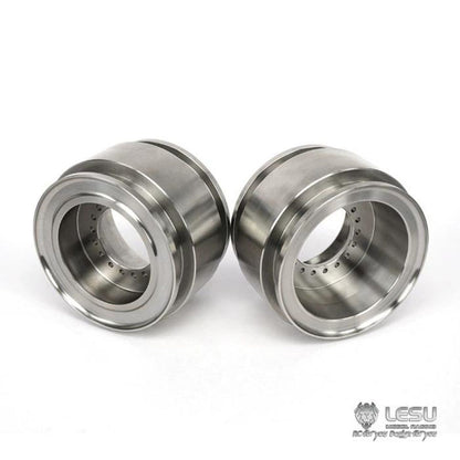 LESU 1/16 loader engineering wheel side reduction axles dedicated stainless steel metal wheel Hub RD-2003 model accessories