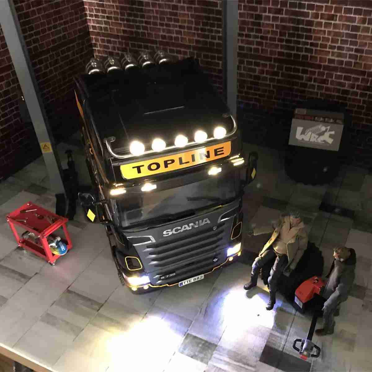 Scaleclub 1/14 Tamiya Scania R620 R470 R730 Sunshade Light Dome Light