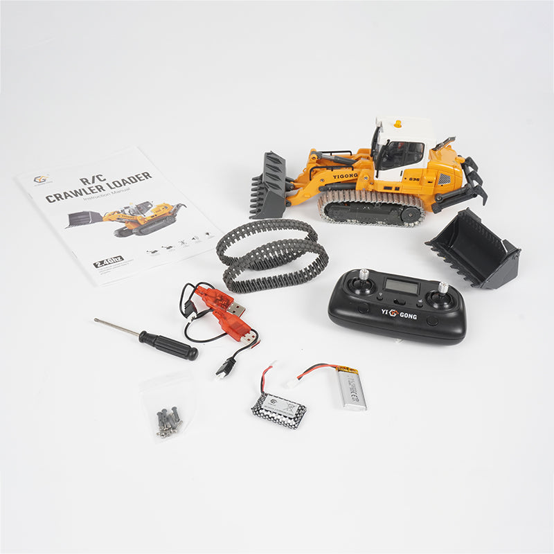 1/50 636 Electric Crawler Loader Engineering Vehicle RTR Playable Version with Light and Sound Set