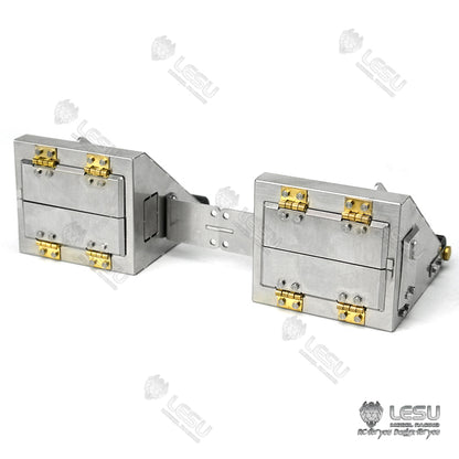 1/14 Tamiya Toys FH16 Sand Spreader FH16 Metal Tool Box Side Decoration Upgrade Parts LESU Model