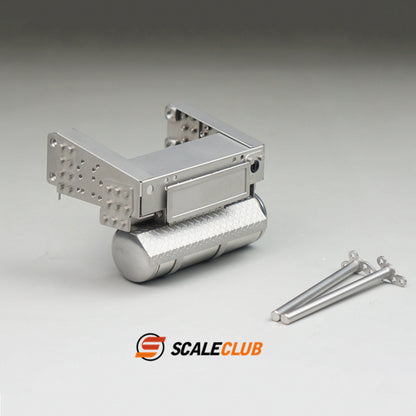 Scaleclub Model Metal Rear Gas Tank Tail Beam WLHQG-TY-1 for 1/14 RC Truck Trailer Truck Dump Truck Model Toy Upgrade DIY Parts