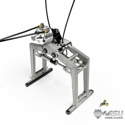LESU 1/14 Truck Remote Control Model Metal Toy Hydraulic Roll-on/Roll-off Crane Full Unloading Truck LS-A0047 Brick Clamp