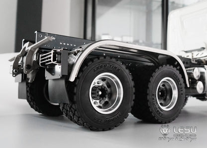 1/14 Truck Double Axle Fender S-1243 Rear Wheel Sand Plate Tamiya Mud Truck Dump Truck Model Accessories LESU