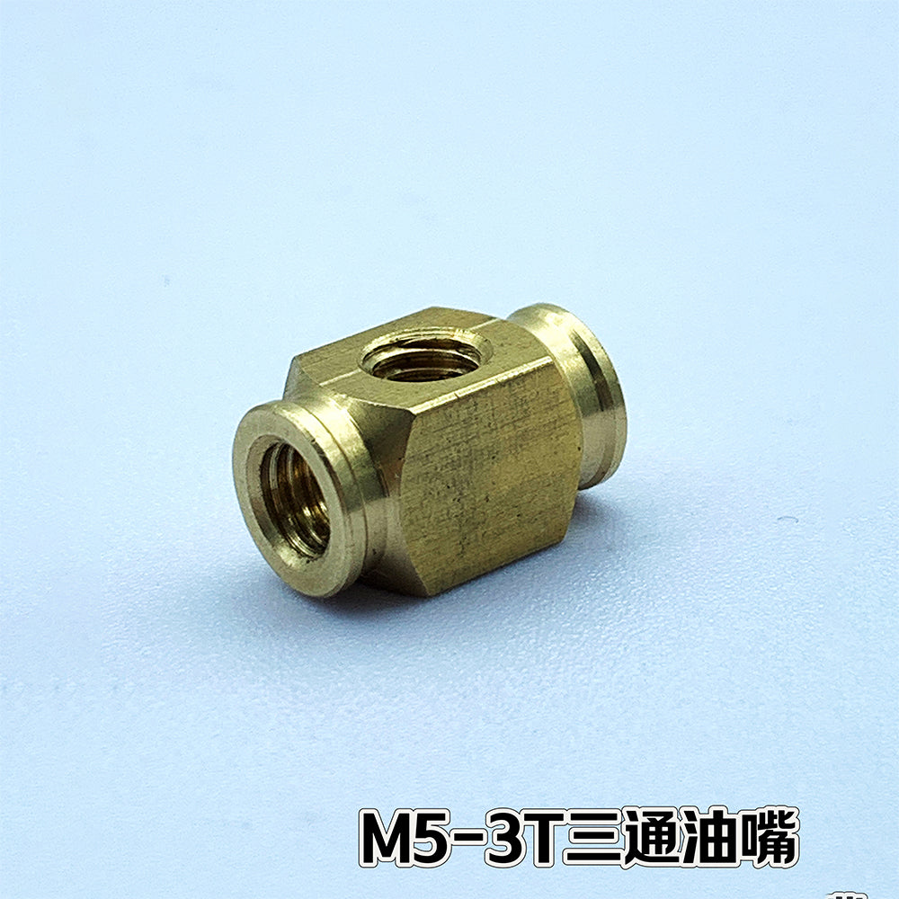 CUT-M3-3T/M5-3T Three-way oil nozzle hydraulic connector to 3mm pipe model universal accessories