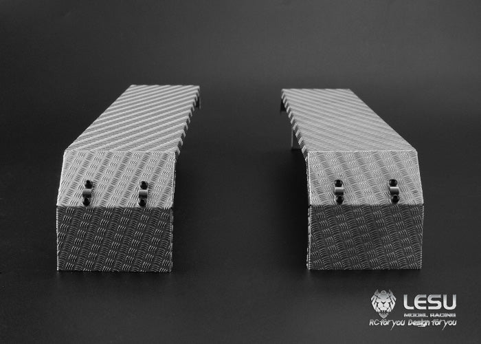 1/14 Truck Three-axle Fender LS-20160901-A-6 Stainless Steel Sand Plate Heavy Towing DIY Engineering Vehicle Model