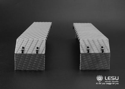 1/14 Truck Three-axle Fender LS-20160901-A-6 Stainless Steel Sand Plate Heavy Towing DIY Engineering Vehicle Model