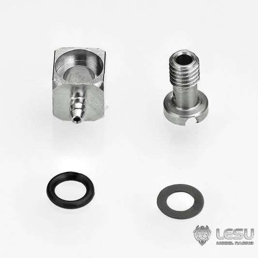LESU Y-1544-B modified stainless steel precision elbow M3 nozzle suitable for nylon 2*1MM oil pipe