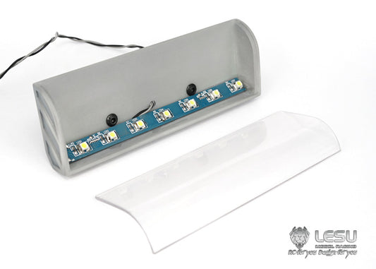 1/14 RC tractor truck model toy high roof car shell sun visor LESU S-1230 LED light box car model RC upgrade modification parts