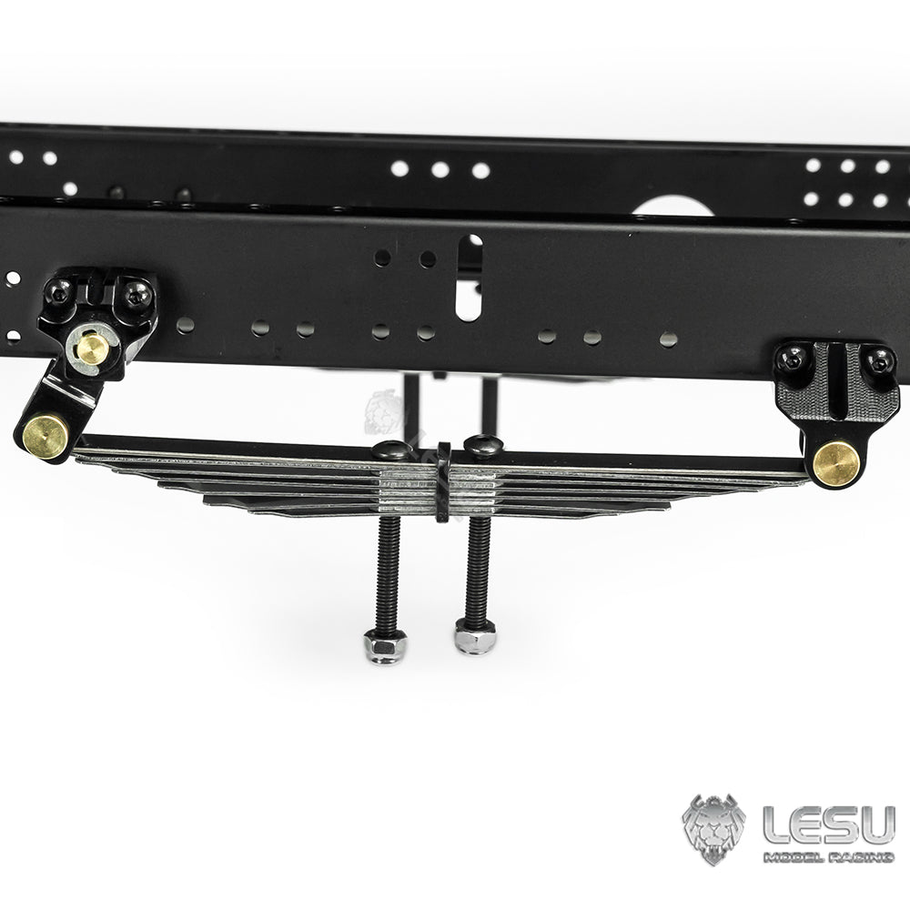1/14 truck Tamiya tractor X-8011 simulation straight steel plate power bridge front suspension mud head DIY model LESU