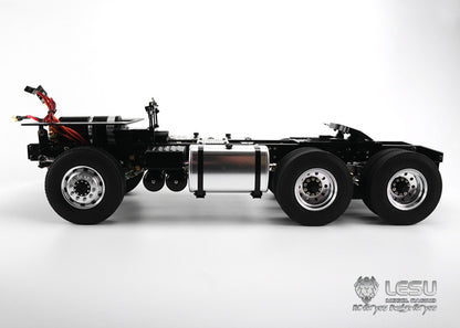 LESU 1/14 Tamiya Scania R620 R470 tractor truck 6X6 metal chassis tractor remote control toy model