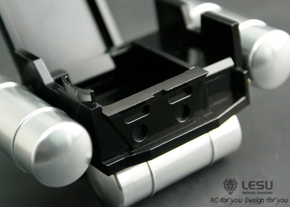 1/14 truck Tamiya tractor G-6061 simulation battery box gas tank DIY mud head modification wiring LESU